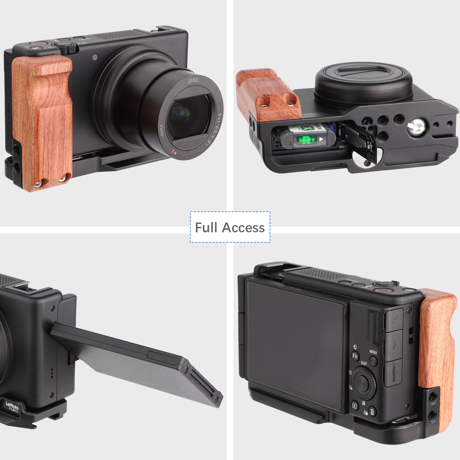 Amazon.com : Leftfoto ZV-1 II Handgrip L Bracket Ergonomic